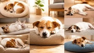 犬の寝相は全7パターン｜丸まる・へそ天・横向きでわかる気持ちと体調サインを解説のアイキャッチ画像