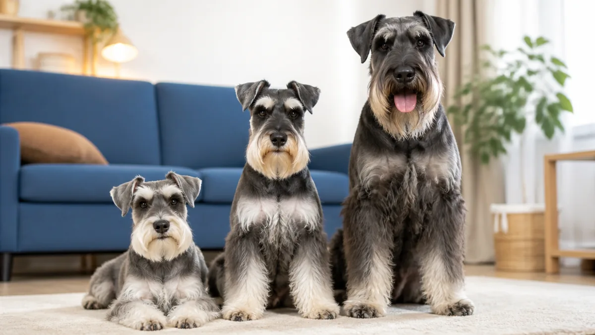 シュナウザー犬種は3タイプ｜性格・サイズ・飼いやすさの違いを徹底比較のアイキャッチ画像