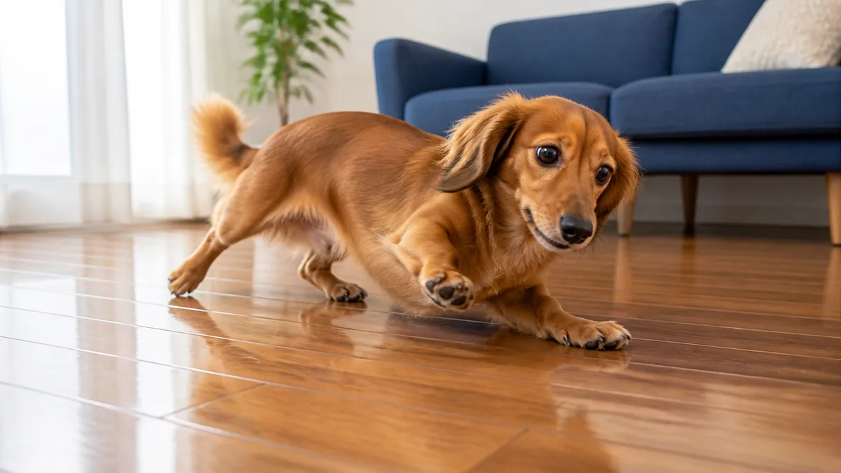 フローリングが愛犬に与える3つのリスク|放置すると関節トラブルに?の解説画像