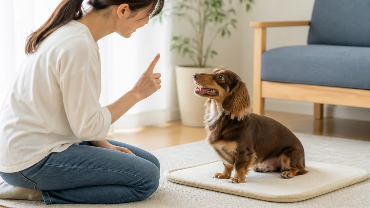 落ち着きのない犬を落ち着かせる基本のしつけ3ステップの解説画像