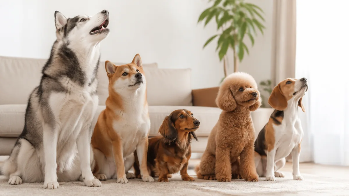 遠吠えしやすい犬種としにくい犬種｜その違いはどこにある？の解説画像