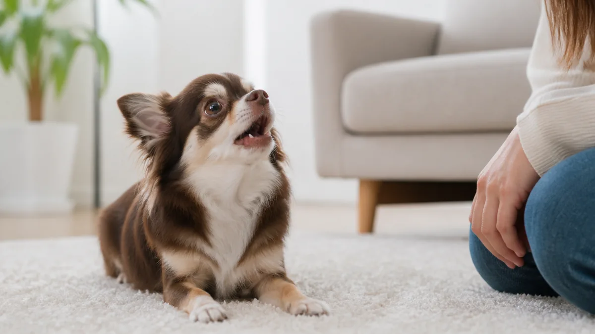 犬がキュンキュン鳴く理由は6つ｜鳴き方別の気持ちと正しい対処法を解説のアイキャッチ画像