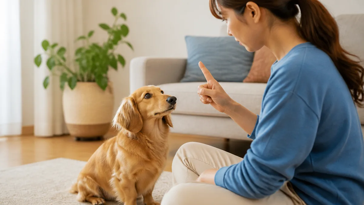 正しく伝わる犬の叱り方5ステップの解説画像