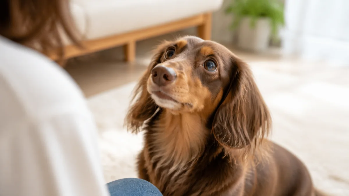 犬が見つめてくるのは愛情だけじゃない｜8つの理由と視線の意味を徹底解説のアイキャッチ画像