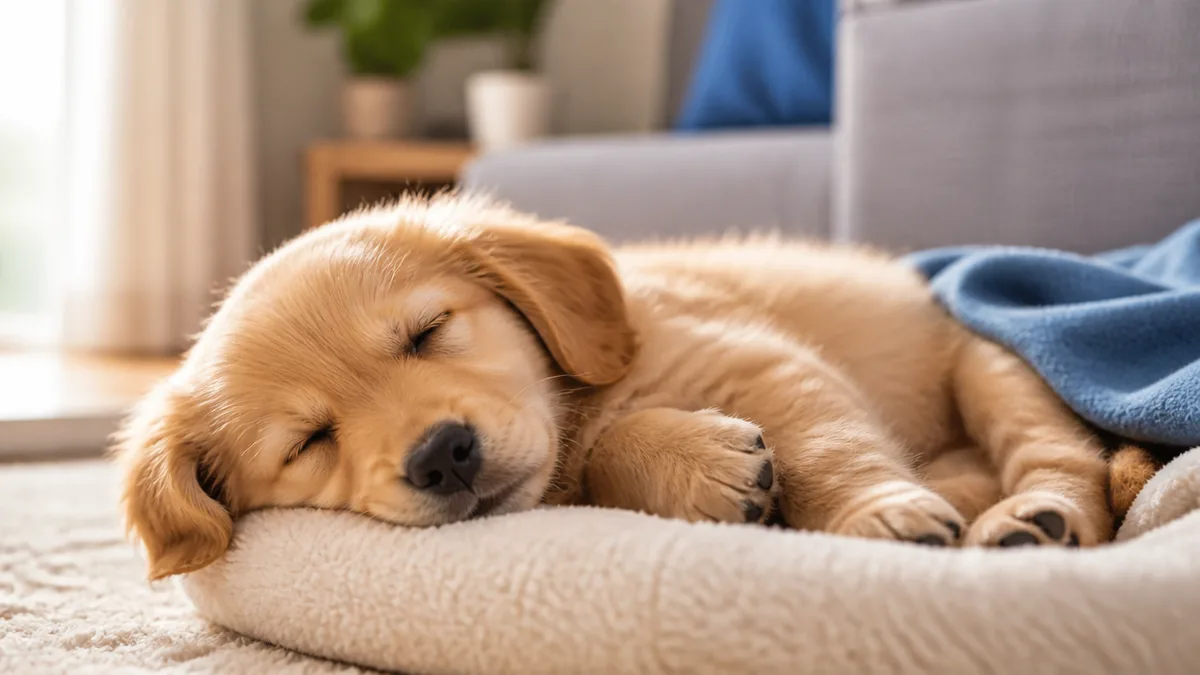 子犬の睡眠時間が長い理由|成犬の1.5倍も寝るのはなぜ?の解説画像