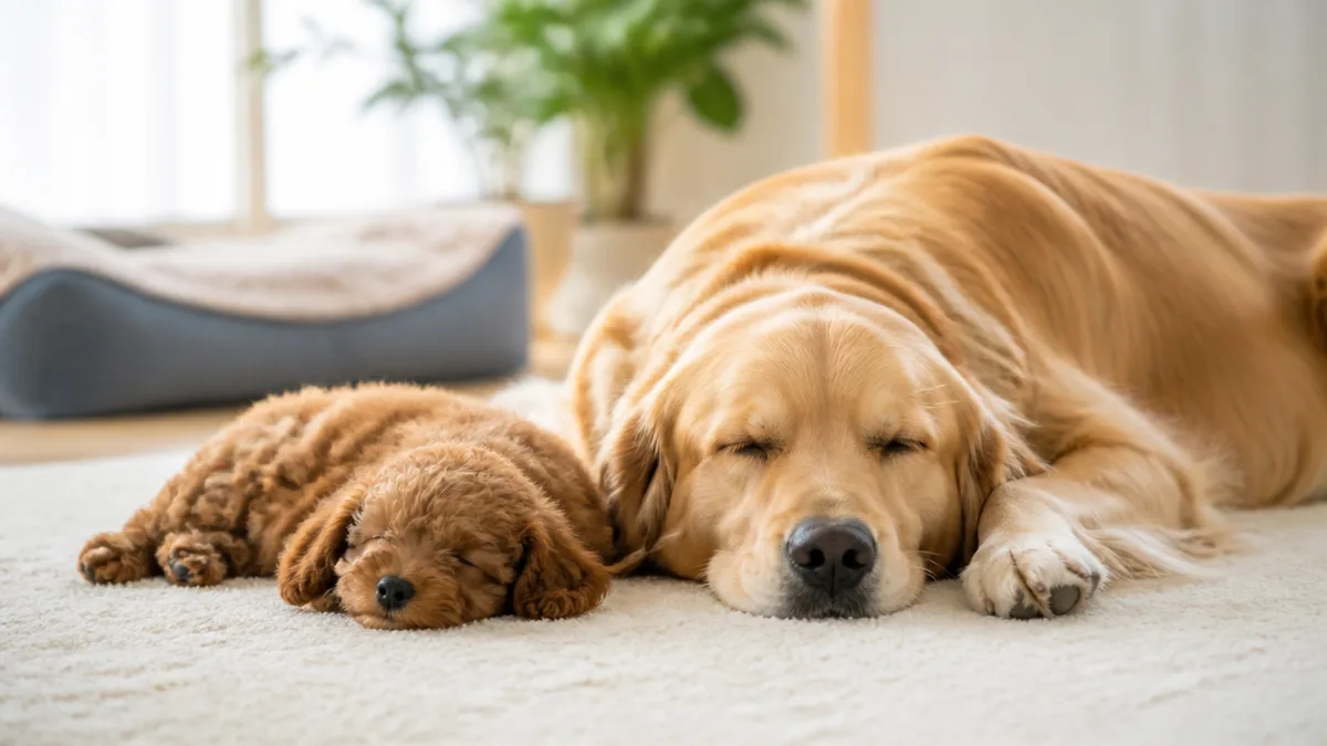 犬種やサイズで必要な睡眠量は変わる?小型犬と大型犬の差の解説画像