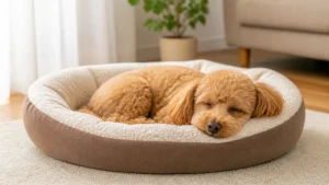 犬の寝床は場所が9割｜安心して眠れる環境づくりと季節別の整え方を解説のアイキャッチ画像