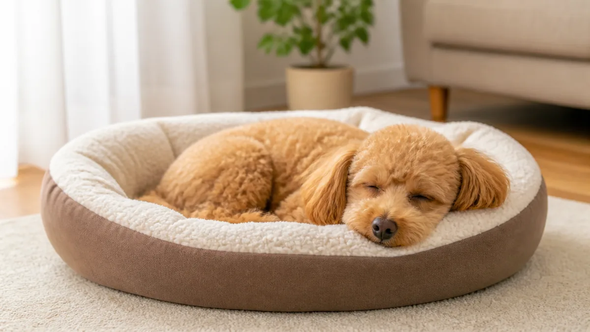 犬の寝床は場所が9割｜安心して眠れる環境づくりと季節別の整え方を解説のアイキャッチ画像