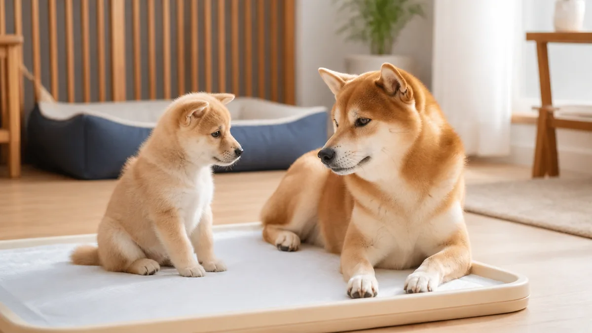 子犬と成犬で原因はどう違う？年齢別のトイレ寝パターンの解説画像
