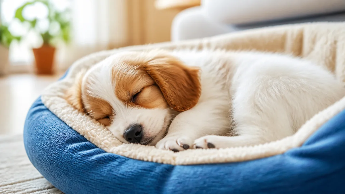 子犬の睡眠時間は成犬の1.5倍｜そんなに寝るのには理由があるの解説画像