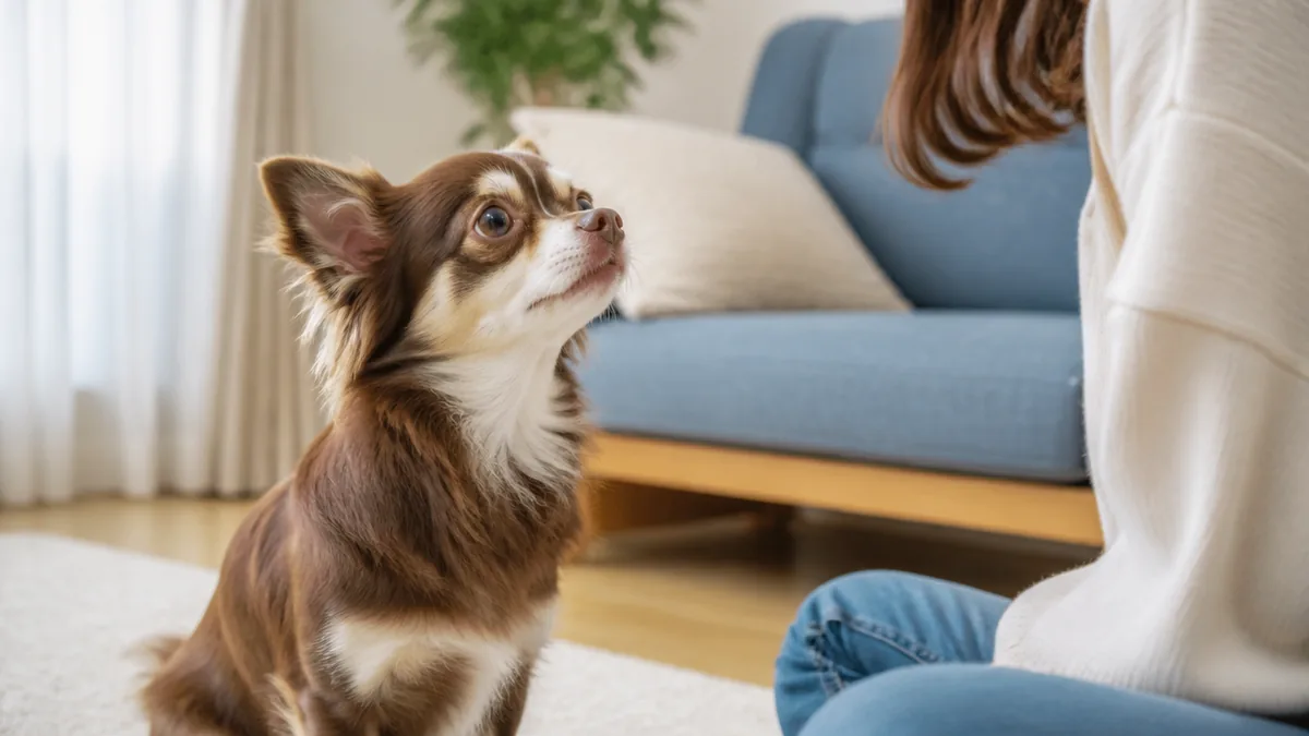 犬がずっと見てくる理由は8つ｜じっと見つめる心理と正しい対応も徹底解説のアイキャッチ画像