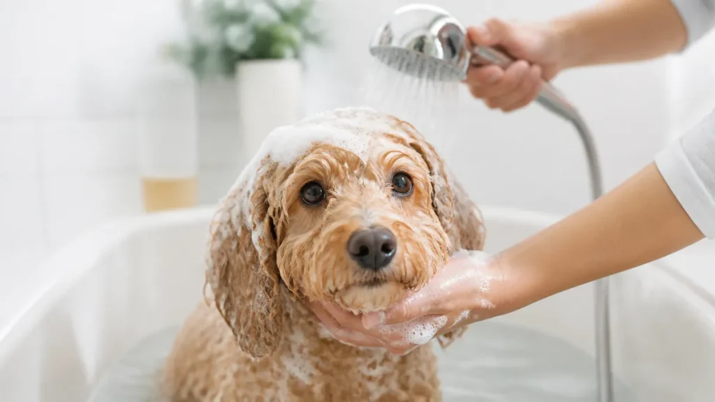 犬のお風呂は温度が9割｜適温は35〜38度・季節と年齢で変える正解を解説のアイキャッチ画像