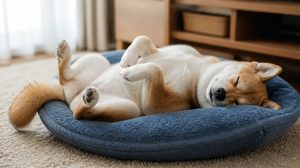 犬の寝相は7パターン|丸まる・横向き・へそ天が教える本音の解説画像