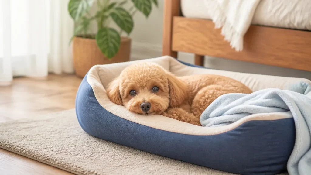 犬の寝床は場所で9割決まる｜安心して眠れる4条件と季節別の整え方を解説のアイキャッチ画像