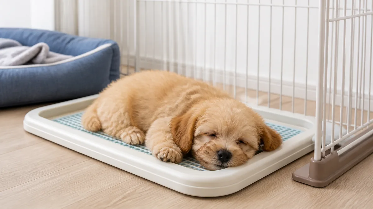 子犬がトイレで寝るのは珍しくない｜まず知っておきたい前提の解説画像