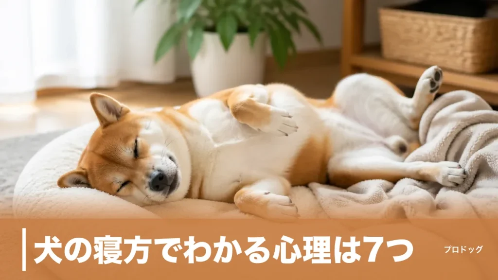 犬の寝方でわかる心理は7つ｜寝相別の本音と注意したい寝相・睡眠時間も解説のアイキャッチ画像