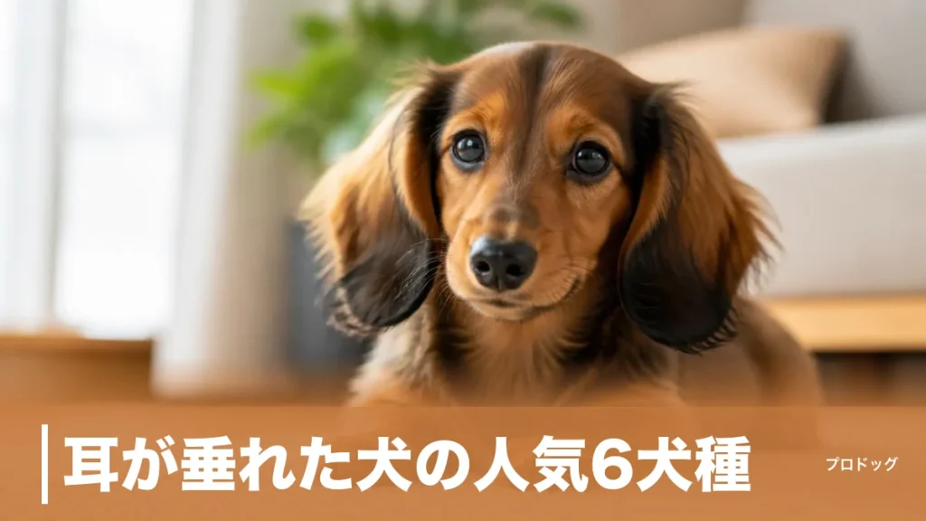 耳が垂れた犬の人気6犬種｜性格・寿命の違いと垂れ耳のケア方法を徹底解説のアイキャッチ画像