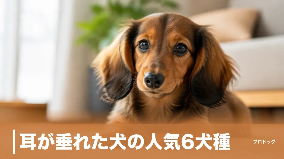 耳が垂れた犬の人気6犬種｜性格・寿命の違いと垂れ耳のケア方法を徹底解説のアイキャッチ画像