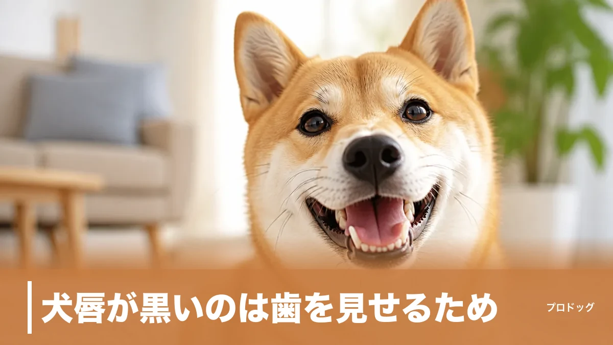 犬唇が黒いのは歯を見せるため｜色の種類・3つの理由・口元でわかる気持ちまで解説のアイキャッチ画像