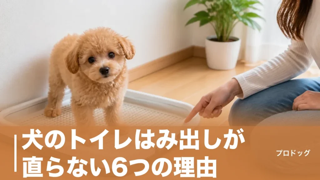 犬のトイレはみ出しが直らない6つの理由｜サイズ・囲い・しつけで今日から改善のアイキャッチ画像