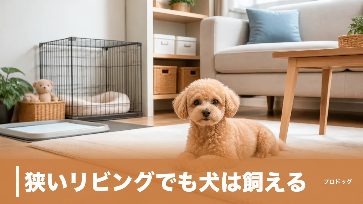 狭いリビングでも犬は飼える｜1.5畳から作るレイアウトの正解とNG4か所のアイキャッチ画像