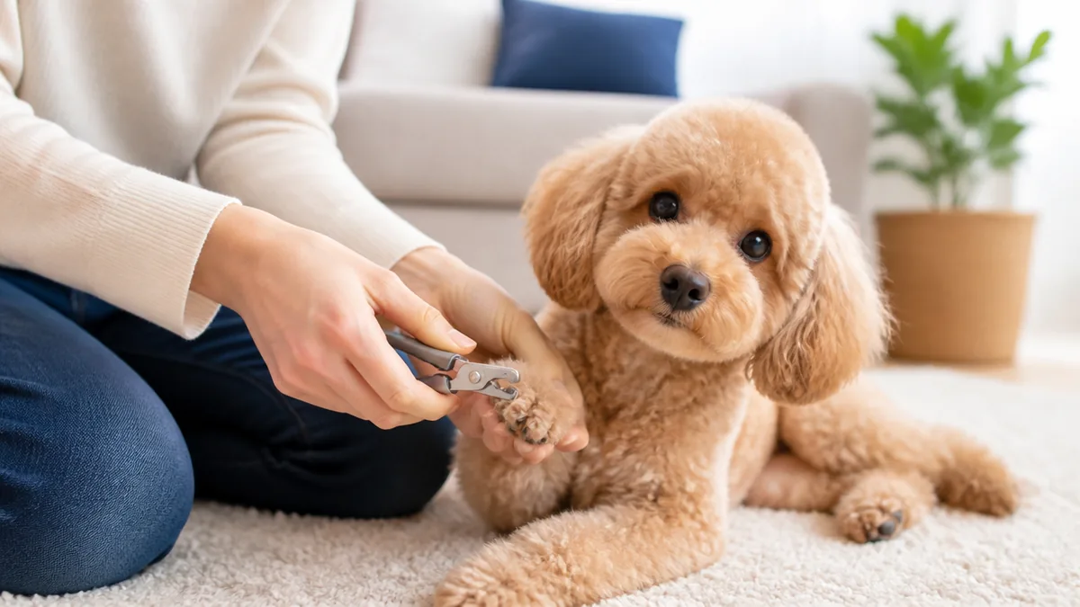 犬が爪切りを嫌がる対策は7つ｜暴れる5つの原因と自宅でできる慣らし方も解説のアイキャッチ画像