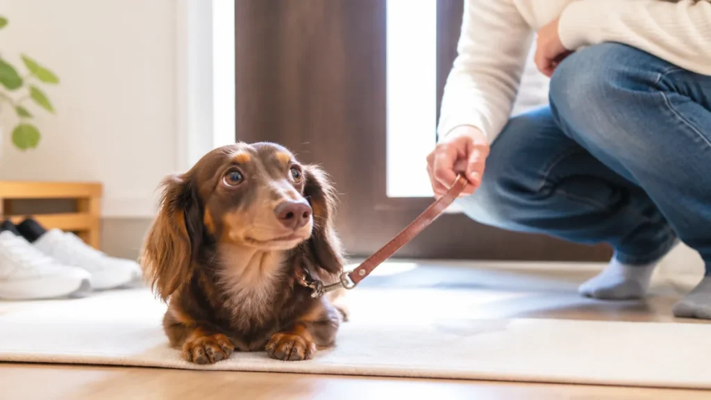 散歩嫌がる犬の理由は7つ｜無理やりNG・子犬と老犬で違う克服ステップも解説のアイキャッチ画像