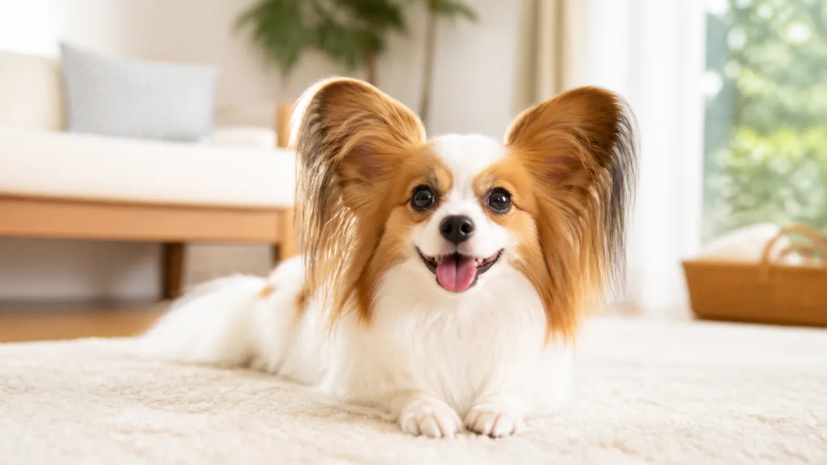 耳の大きい犬の人気6犬種｜パピヨンの立ち耳はなぜ大きい？性格と耳ケアも解説のアイキャッチ画像