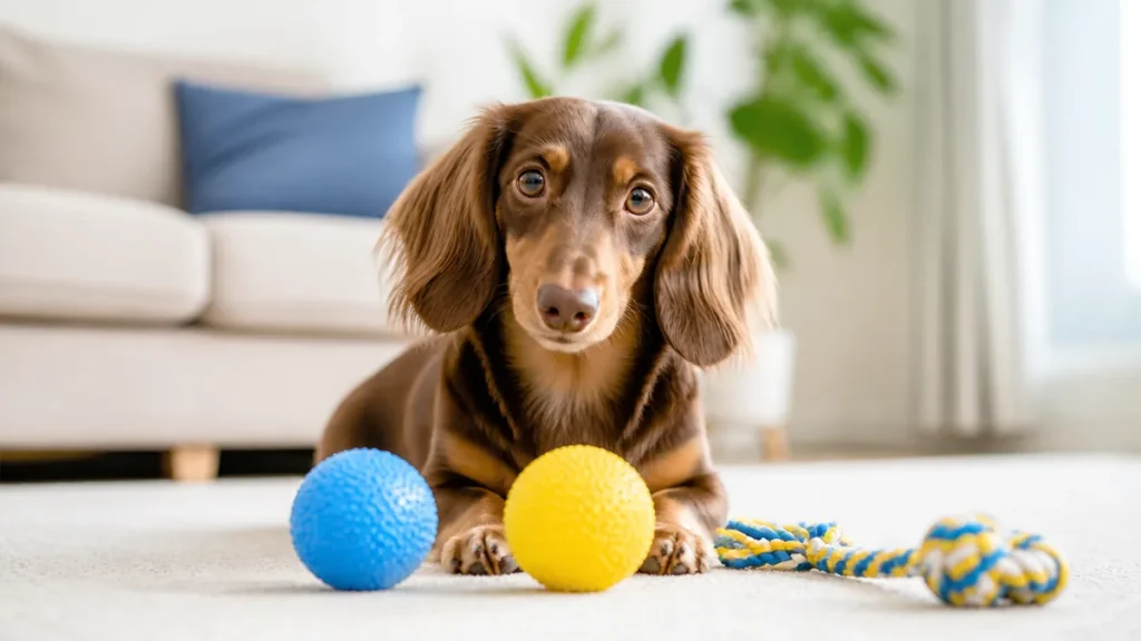 犬の色の見え方は青と黄の2色｜赤が見えない理由と喜ぶおもちゃの色も解説のアイキャッチ画像