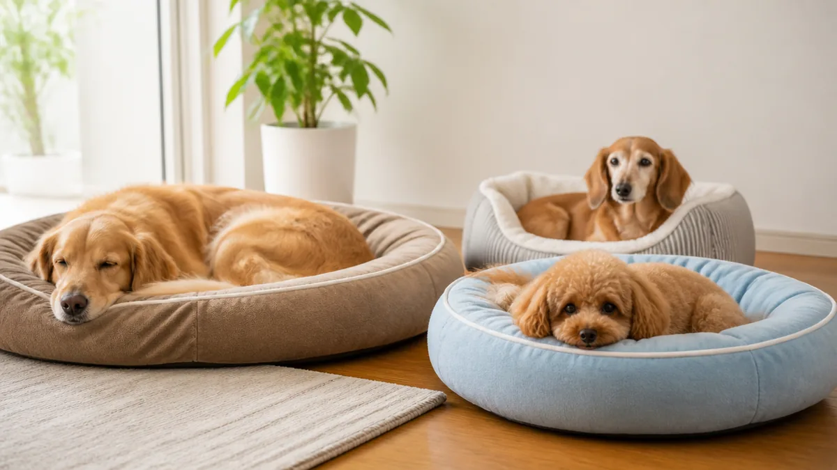 子犬・成犬・シニア犬で変わる寝床づくりのコツの解説画像