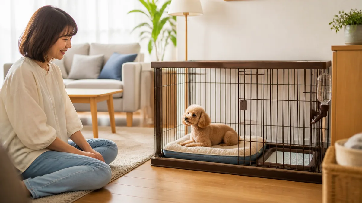 なぜ犬のケージはリビングが最適なのか｜3つのメリットの解説画像