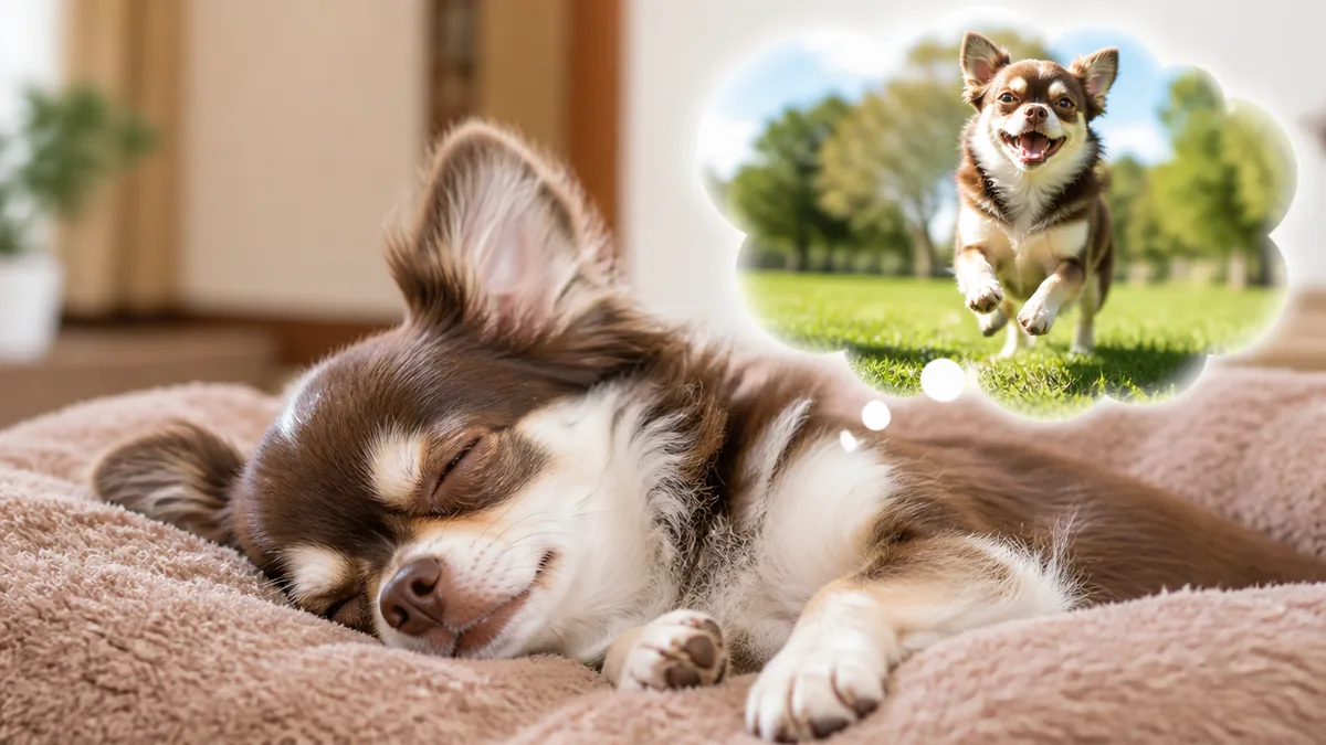 犬がキュンキュンと寝言を言うのは「楽しい夢」を見ているサインの解説画像