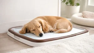 犬がトイレで寝るのをやめさせたい｜6つの原因と今日から直す5ステップを解説のアイキャッチ画像