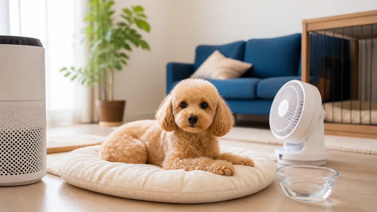 快適な室温は何度？犬が心地よい季節別の温度・湿度管理の解説画像
