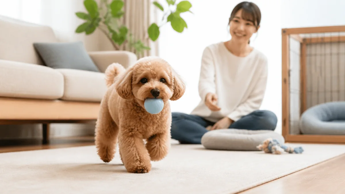 室内飼いの1日はどう回す？運動・留守番・遊びのバランスの解説画像