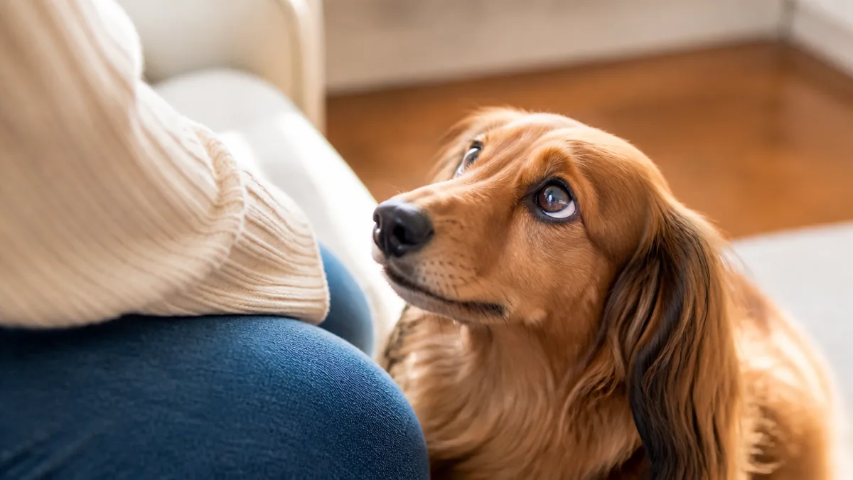 犬の上目遣いは可愛いだけじゃない｜本当の気持ちとはの解説画像
