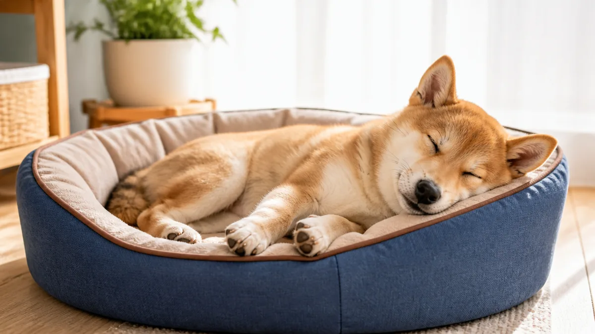 犬は一日何時間寝る？年齢別の平均睡眠時間の目安の解説画像