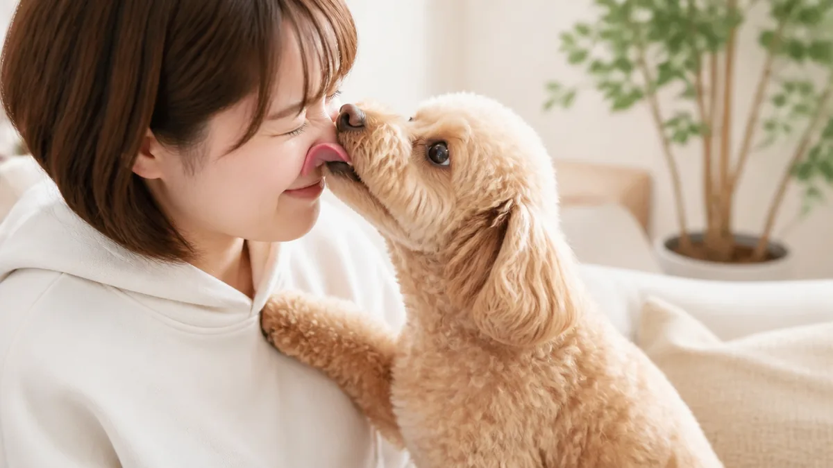 ごはん?遊び?舐めて何かを催促しているときの本音の解説画像
