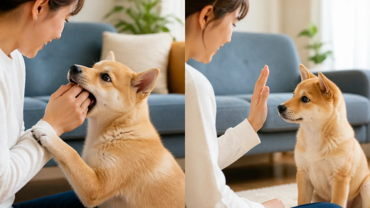 犬が甘噛みする人としない人がいるのは「反応の違い」が9割の解説画像