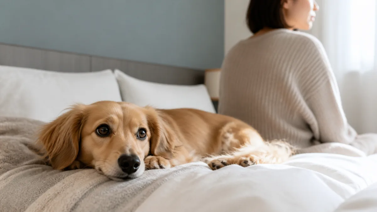 犬の分離不安は一緒に寝るのが原因？結論は「寝床より日中の過ごし方」の解説画像