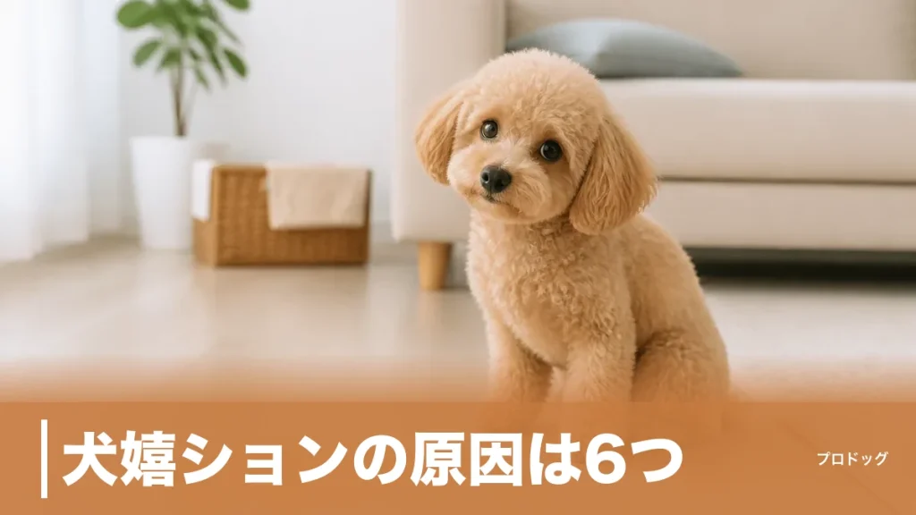 犬嬉ションの原因は6つ｜叱ると悪化する理由と今日から直す5ステップを解説のアイキャッチ画像
