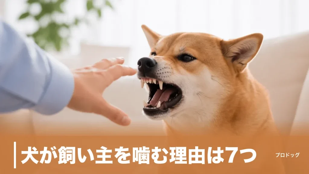 犬が飼い主を噛む理由は7つ｜唸りは最後の警告・叱ると悪化する仕組みを解説のアイキャッチ画像