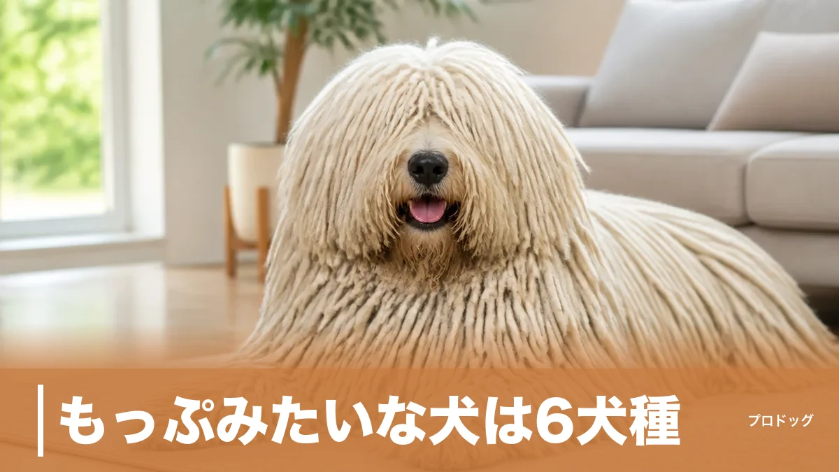 もっぷみたいな犬は6犬種|コモンドールとプーリーの違い・毛のお手入れも解説のアイキャッチ画像