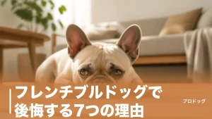 フレンチブルドッグで後悔する7つの理由｜暑さ・いびき・費用の現実と対策を解説のアイキャッチ画像