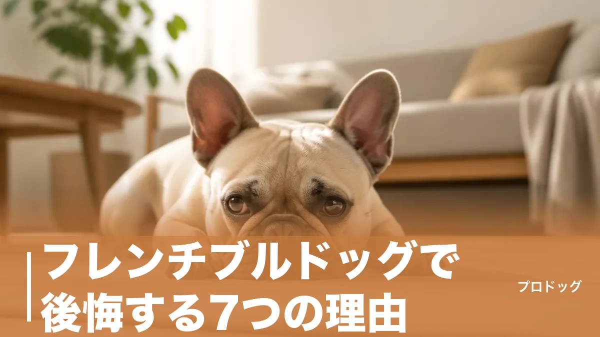 フレンチブルドッグで後悔する7つの理由|暑さ・いびき・費用の現実と対策を解説のアイキャッチ画像