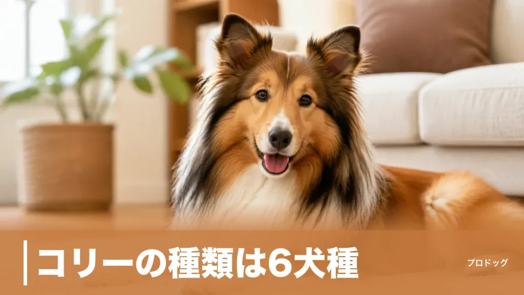 コリーの種類は6犬種｜ラフとスムースの違い・体高体重と飼いやすさを徹底比較のアイキャッチ画像