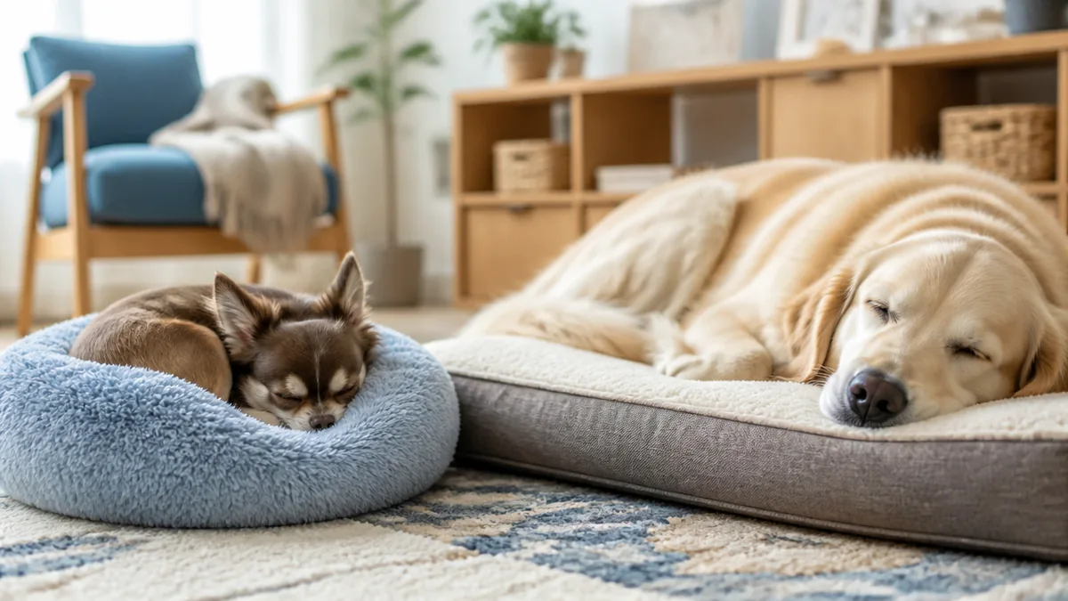 小型犬と大型犬で、眠る時間は4時間も違うの解説画像