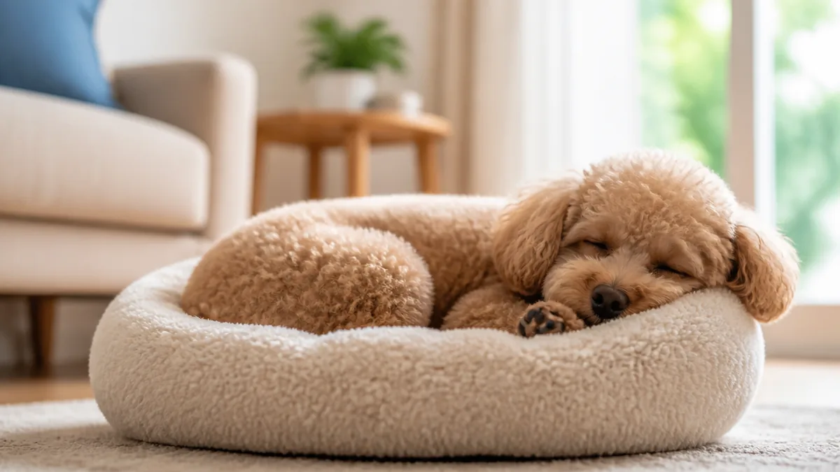 犬の睡眠時間トイプードルは1日12〜14時間が目安の解説画像