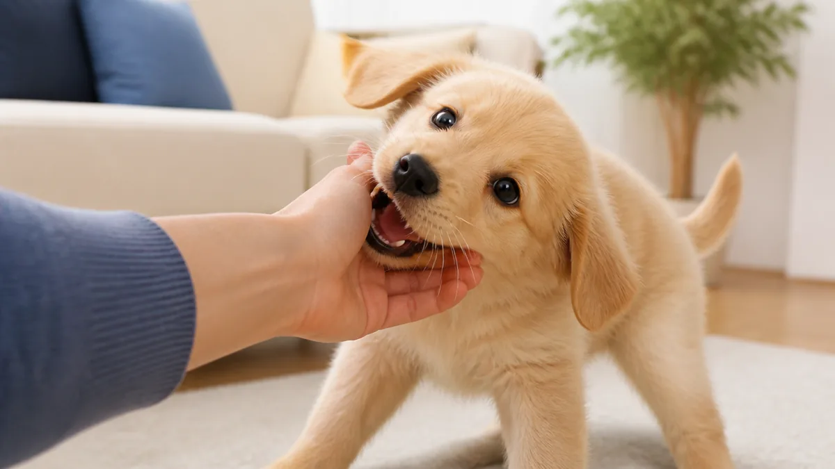 子犬の噛み癖がひどいと感じたら、まず3種類のどれかを見分けるの解説画像