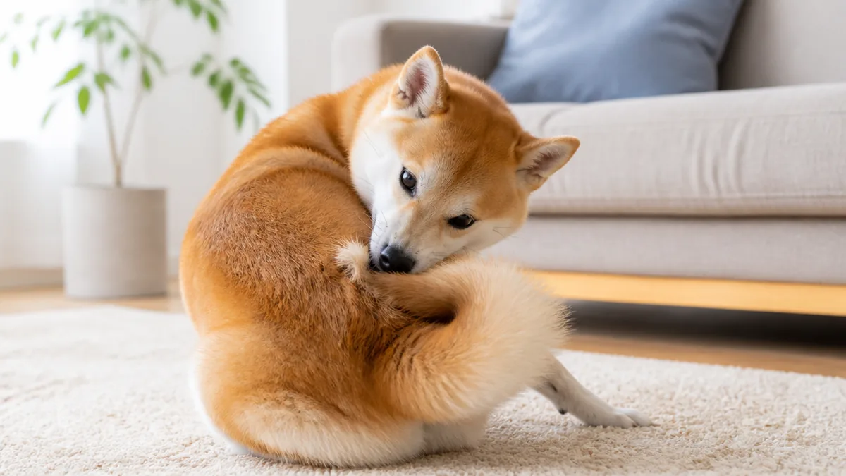犬が尻尾を噛むのは6つの理由に分けられますの解説画像